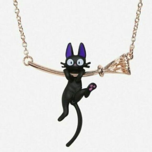 Studio Ghibli Jewelry - Studio Ghibli Kiki's Delivery Service Jiji Hanging Necklace